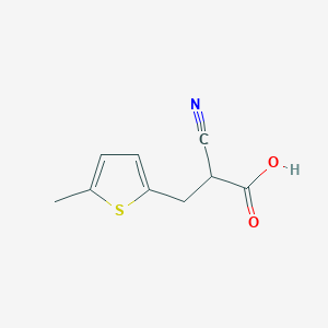 molecular formula C9H9NO2S B12285694 2-Cyano-3-(5-methyl-2-thienyl)propionic Acid 