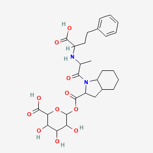 molecular formula C28H38N2O11 B12285744 Trandolaprilat Acyl--D-glucuronide 