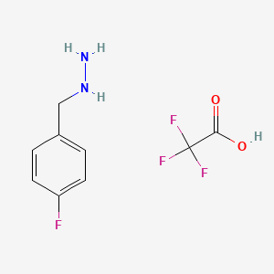 molecular formula C9H10F4N2O2 B12285761 (4-Fluorobenzyl)hydrazine 2,2,2-trifluoroacetate 