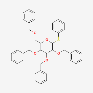 molecular formula C40H40O5S B12285836 Alpha-d-mannopyranoside, phenyl 2,3,4,6-tetrakis-o-(phenylmethyl)-1-thio- 