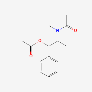 2-[Acetyl(methyl)amino]-1-phenylpropyl acetate