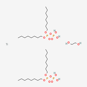 Dioctyl phosphono phosphate;ethane-1,2-diol;titanium