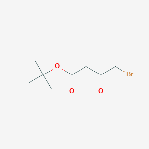 molecular formula C8H13BrO3 B12285913 tert-Butyl 4-bromo-3-oxobutanoate CAS No. 74530-57-7