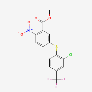 Methyl 5-{[2-chloro-4-(trifluoromethyl)phenyl]sulfanyl}-2-nitrobenzoate