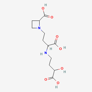 1-[3-Carboxy-3-[(3-carboxy-3-hydroxypropyl)amino]propyl]azetidine-2-carboxylic acid