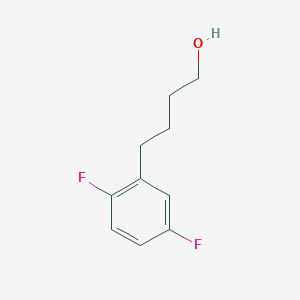 molecular formula C10H12F2O B12285954 2,5-Difluoro-benzenebutanol 