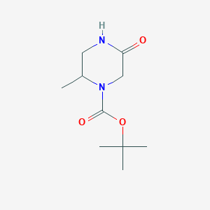 molecular formula C10H18N2O3 B12285961 Tert-butyl 2-methyl-5-oxo-piperazine-1-carboxylate 