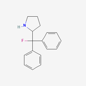 2-[Fluoro(diphenyl)methyl]pyrrolidine