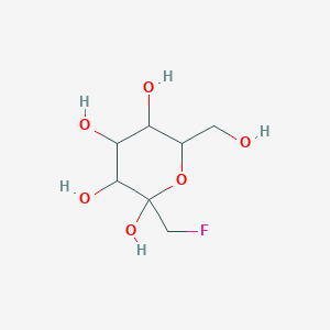 molecular formula C7H13FO6 B12285985 2-(Fluoromethyl)-6-(hydroxymethyl)oxane-2,3,4,5-tetrol 