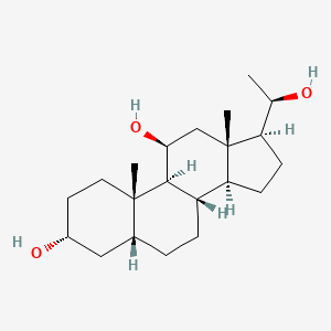 (3R,5R,8S,9S,10S,11S,13S,14S,17S)-17-[(1R)-1-hydroxyethyl]-10,13-dimethyl-2,3,4,5,6,7,8,9,11,12,14,15,16,17-tetradecahydro-1H-cyclopenta[a]phenanthrene-3,11-diol