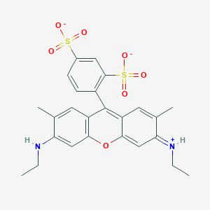 molecular formula C25H25N2O7S2- B1228600 sulforhodamine G anion 