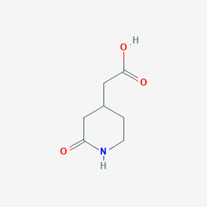 molecular formula C7H11NO3 B12286001 2-(2-Oxopiperidin-4-yl)acetic acid 