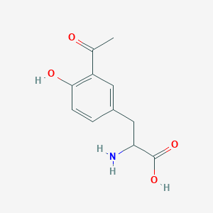 molecular formula C11H13NO4 B12286016 3-(3-Acetyl-4-hydroxyphenyl)-2-aminopropanoic acid 