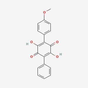 2,5-Dihydroxy-3-(4-methoxyphenyl)-6-phenyl-1,4-benzoquinone