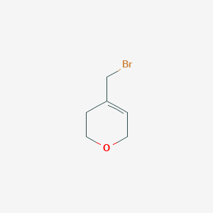 molecular formula C6H9BrO B12286055 4-(Bromomethyl)-3,6-dihydro-2H-pyran 