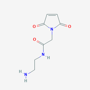 molecular formula C8H11N3O3 B12286062 N-(2-aminoethyl)-2-(2,5-dioxo-2H-pyrrol-1(5H)-yl)acetamideHCl 