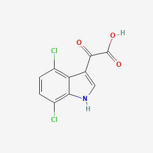 molecular formula C10H5Cl2NO3 B12286086 2-(4,7-Dichloro-3-indolyl)-2-oxoacetic Acid 