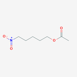 molecular formula C7H13NO4 B12286091 1-Pentanol, 5-nitro-, 1-acetate 