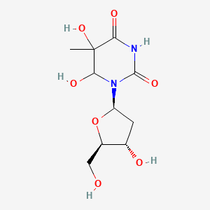 molecular formula C10H16N2O7 B1228610 Thymidine glycol CAS No. 32645-65-1