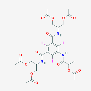 molecular formula C27H32I3N3O13 B12286100 Penta-O-acetyl Iopamidol 