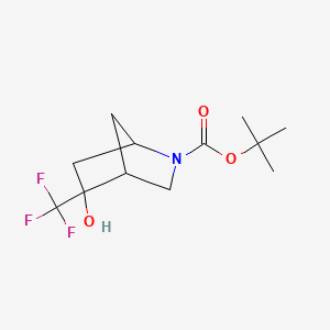 Tert-butyl 5-hydroxy-5-(trifluoromethyl)-2-azabicyclo[2.2.1]heptane-2-carboxylate