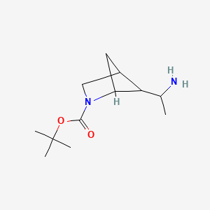 Tert-butyl 5-(1-aminoethyl)-2-azabicyclo[2.1.1]hexane-2-carboxylate