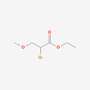 Propanoic acid, 2-bromo-3-methoxy-, ethyl ester