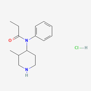 N-(3-methylpiperidin-4-yl)-N-phenylpropanamide;hydrochloride