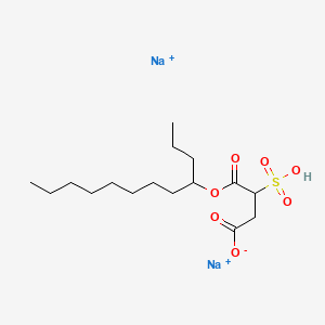 molecular formula C16H29Na2O7S+ B12286129 disodium;4-dodecan-4-yloxy-4-oxo-3-sulfobutanoate 