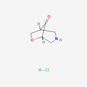 (1S,5S)-6-Oxa-3-azabicyclo[3.2.1]octan-8-one hydrochloride