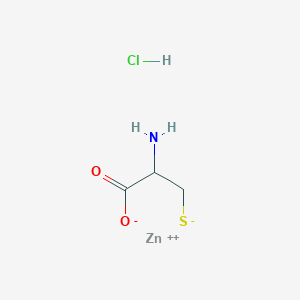 molecular formula C3H6ClNO2SZn B12286165 zinc;2-amino-3-sulfidopropanoate;hydrochloride 