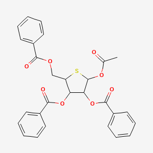 (3R,4S,5R)-2-acetoxy-5-((benzoyloxy)methyl)tetrahydrothiophene-3,4-diyl dibenzoate