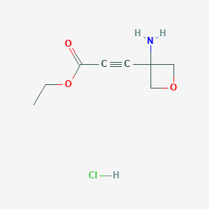 Ethyl 3-(3-aminooxetan-3-yl)propiolate hydrochloride