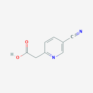 molecular formula C8H6N2O2 B12286229 2-(5-Cyanopyridin-2-yl)acetic acid 