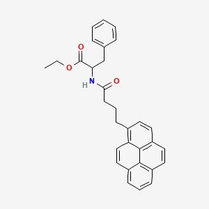 molecular formula C31H29NO3 B12286267 Ethyl 3-phenyl-2-(4-pyren-1-ylbutanoylamino)propanoate 