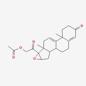 [2-(7,11-Dimethyl-14-oxo-5-oxapentacyclo[8.8.0.02,7.04,6.011,16]octadeca-9,15-dien-6-yl)-2-oxoethyl] acetate