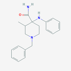 4-Anilino-1-benzyl-3-methylpiperidine-4-carboxamide