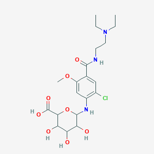 molecular formula C20H30ClN3O8 B12286349 Metoclopramide N4-beta-D-glucuronide 