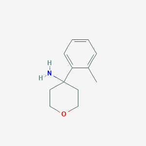 4-(o-Tolyl)tetrahydro-2H-pyran-4-amine