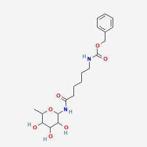 molecular formula C20H30N2O7 B12286397 benzyl N-[6-oxo-6-[(3,4,5-trihydroxy-6-methyloxan-2-yl)amino]hexyl]carbamate 