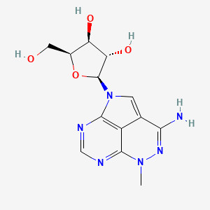 (2S,3S,4S,5S)-2-(5-Amino-7-methyl-2,6,7,9,11-pentazatricyclo[6.3.1.04,12]dodeca-1(12),3,5,8,10-pentaen-2-yl)-5-(hydroxymethyl)oxolane-3,4-diol