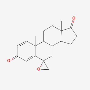 10,13-dimethylspiro[7,8,9,11,12,14,15,16-octahydrocyclopenta[a]phenanthrene-6,2'-oxirane]-3,17-dione