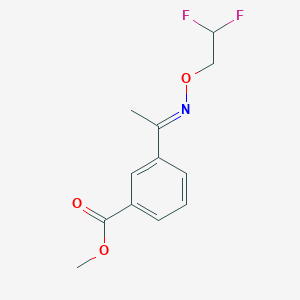 3-{1-[(E)-2,2-Difluoroethoxyimino]ethyl}-benzoic acid methyl ester