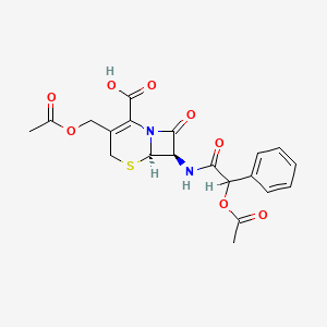 molecular formula C20H20N2O8S B1228645 7-Phenylacetamidodeacetoxycephalosporanic acid CAS No. 27910-29-8