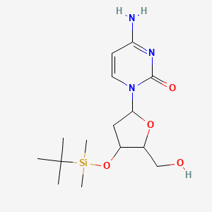 molecular formula C15H27N3O4Si B12286497 3'-tert-Butyldimethylsilyl-2'-deoxycytidine 