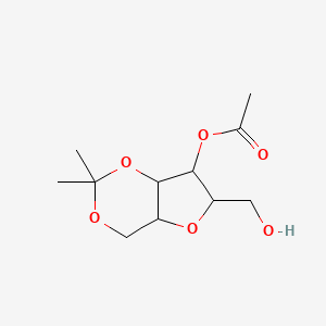 molecular formula C11H18O6 B12286509 4-O-Acetyl-2,5-anhydro-1,3-O-isopropylidene-D-glucitol 