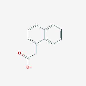molecular formula C12H9O2- B1228651 1-萘乙酸酯 