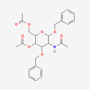 molecular formula C26H31NO8 B12286526 1,3-O-Dibenzyl-N-acetyl-beta-D-glucosamine 4,6-Diacetate 