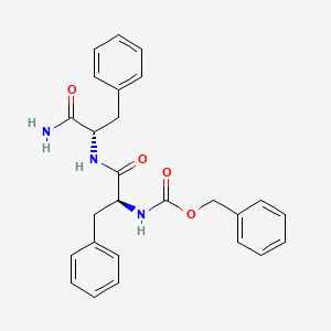 molecular formula C26H27N3O4 B12286557 L-Phenylalaninamide, N-[(phenylmethoxy)carbonyl]-L-phenylalanyl- CAS No. 17187-06-3