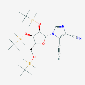 1-[(2R,3R,4R,5R)-3,4-bis[[tert-butyl(dimethyl)silyl]oxy]-5-[[tert-butyl(dimethyl)silyl]oxymethyl]oxolan-2-yl]-5-ethynylimidazole-4-carbonitrile